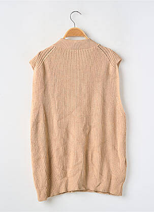 Pull resserrée sur le bas sans manche beige MANGO femme