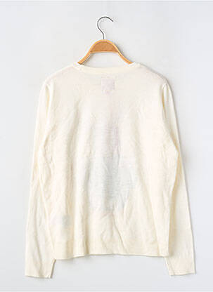 Pull resserrée sur le bas manches longues beige ELF APPROVED femme