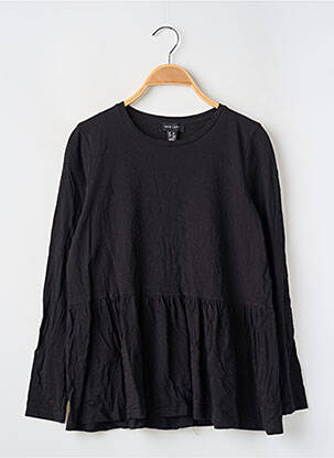 T-shirt manches longues manches longues noir NEW LOOK femme