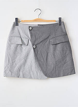 Jupe courte poches gris BOOHOO femme
