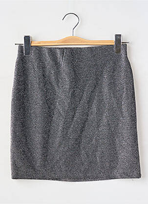 Jupe courte taille haute argent JENNYFER femme