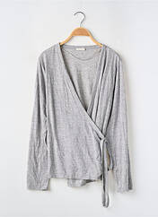 Gilet cache-cœur gris MONOPRIX pour femme seconde vue