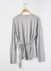 Gilet cache-cœur gris MONOPRIX pour femme seconde vue