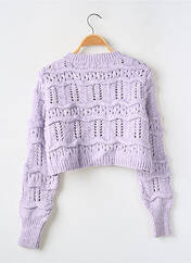 Gilet manches longues violet MNG pour femme seconde vue