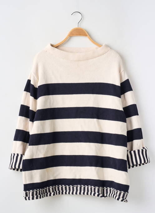 Pull col bateau manches longues bleu ZARA femme