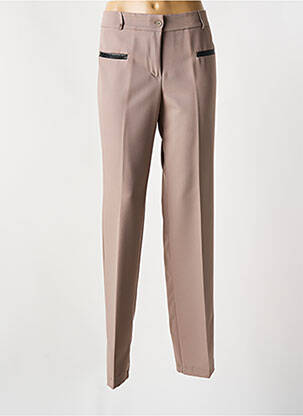 Pantalon slim stretch taille normale beige JAD femme