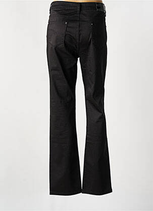 Pantalon slim tissage popeline taille normale noir KY CREATION femme