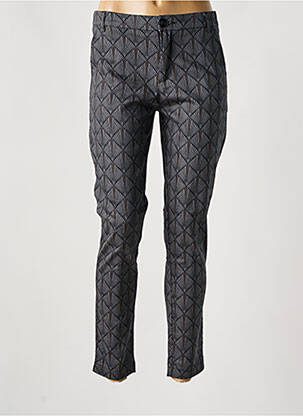 Pantalon chino tissage popeline taille normale gris CHIC & JEUNE femme