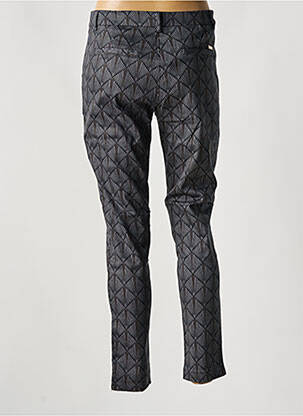 Pantalon chino tissage popeline taille normale gris CHIC & JEUNE femme