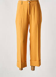 Pantalon 7/8 taille haute taille haute jaune LES ACOLYTES femme