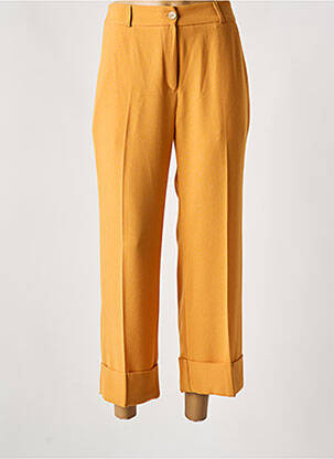 Pantalon 7/8 taille haute taille haute jaune LES ACOLYTES femme
