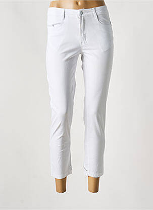 Pantalon 7/8 stretch taille normale blanc YOULINE femme