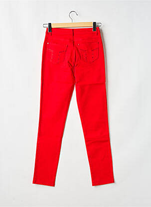 Jeans skinny taille haute taille haute rouge YOULINE femme