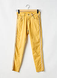 Jeans skinny taille haute taille haute jaune MELLY & CO femme
