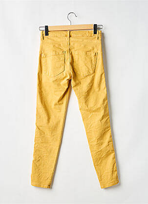 Jeans skinny taille haute taille haute jaune MELLY & CO femme