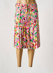 Jupe mi-longue rose UN TEMPS POUR ELLE pour femme seconde vue