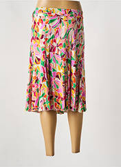 Jupe mi-longue rose UN TEMPS POUR ELLE pour femme seconde vue