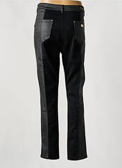 Pantalon slim noir ADB DENIM pour femme seconde vue