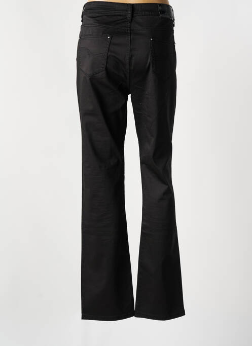 Pantalon slim tissage popeline taille normale noir KY CREATION femme