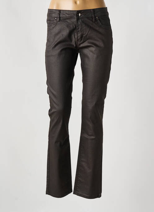Pantalon droit marron ONADO pour femme