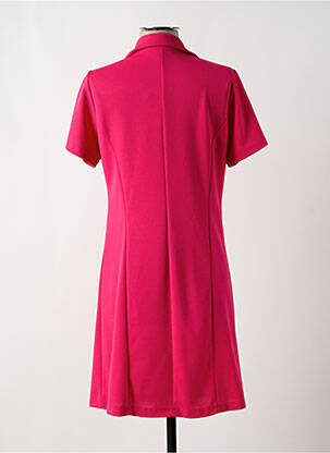 Robe courte manches courtes manches courtes rose LADY LOL femme
