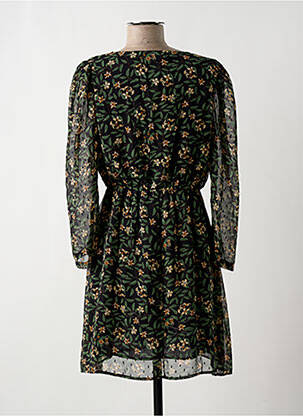 Robe courte coupe évasée manches longues vert EMMA & ELLA femme
