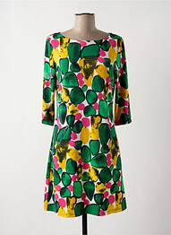 Robe courte manches 3/4 manches 3/4 vert VEGAS femme