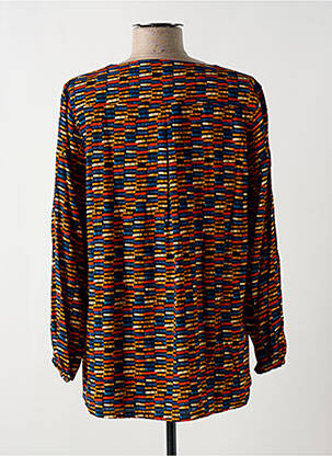 Blouse tissage popeline manches longues noir HALOGENE femme