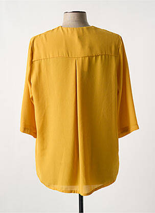 Blouse manches 3/4 manches 3/4 jaune LADY LOL femme