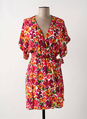 Robe courte rose VINTAGE LOVE pour femme