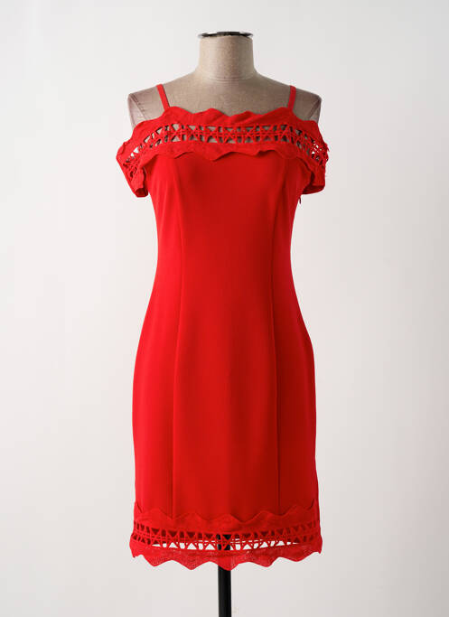 Robe mi-longue rouge JUS D'ORANGE pour femme