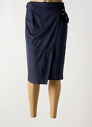 Jupe mi-longue taille normale bleu EMA BLUE'S femme