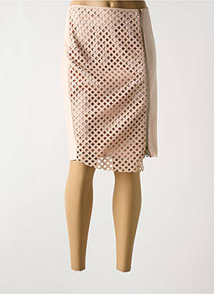 Jupe mi-longue taille normale beige RINASCIMENTO femme