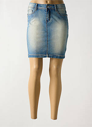 Jupe courte poches bleu ONADO femme