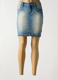 Jupe courte poches bleu ONADO femme