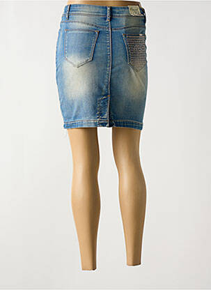 Jupe courte poches bleu ONADO femme