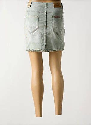 Jupe courte poches bleu WIYA femme