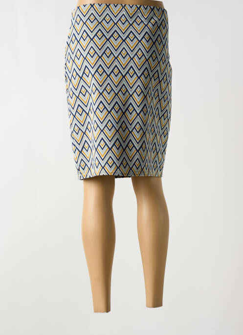 Jupe mi-longue bleu LE SINGE DE JULIE pour femme