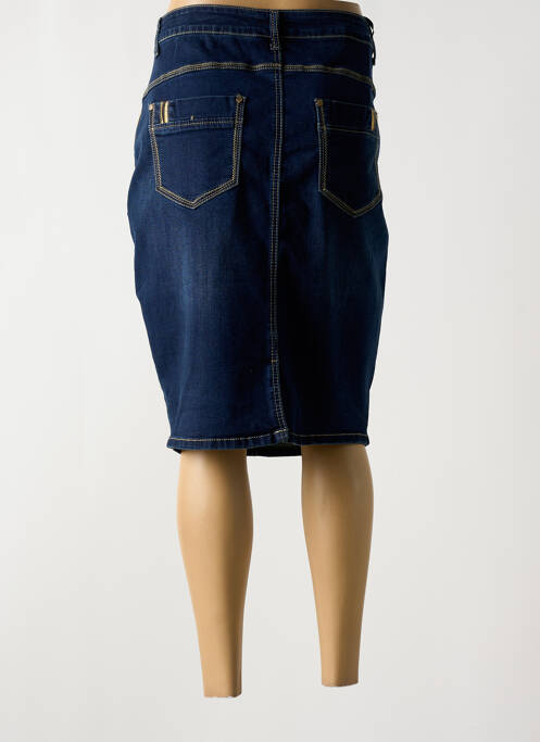 Jupe mi-longue bleu NANA BELLE pour femme