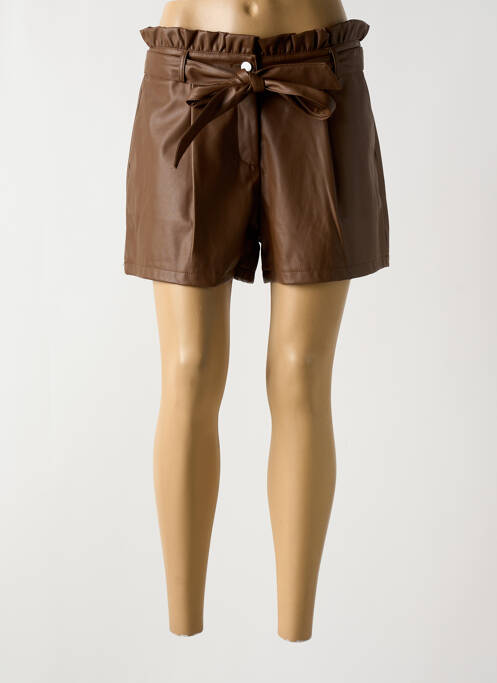 Short marron SOFTY pour femme