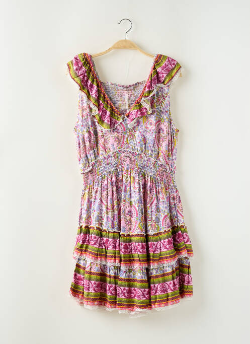 Robe mi-longue rose KEZY pour femme