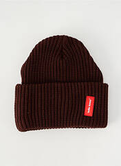 Bonnet marron HELLO HOSSY pour homme seconde vue