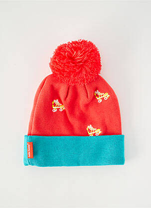 Bonnet maille opaque rouge HELLO HOSSY enfant