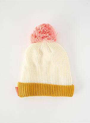 Bonnet maille opaque beige HELLO HOSSY enfant