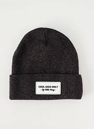 Bonnet maille opaque noir HELLO HOSSY enfant