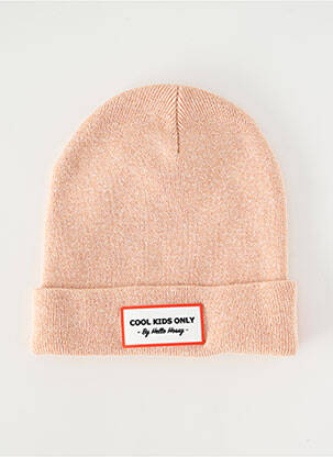 Bonnet maille opaque rose HELLO HOSSY enfant