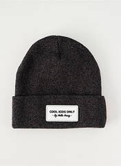 Bonnet noir HELLO HOSSY pour enfant seconde vue