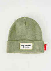Bonnet vert HELLO HOSSY pour enfant seconde vue