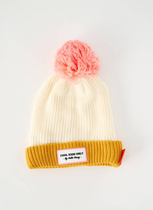 Bonnet beige HELLO HOSSY pour enfant