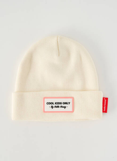 Bonnet beige HELLO HOSSY pour enfant
